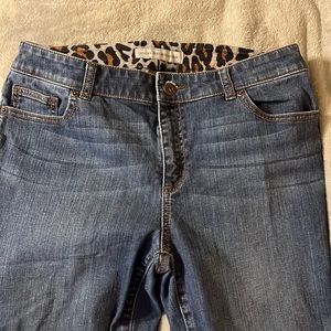 Chicos jeans with leopard detail